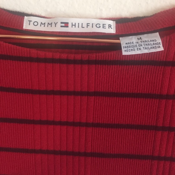 Tommy Hilfiger Ribbed Striped Long Sleeve Top-Sz.M - Picture 5 of 8